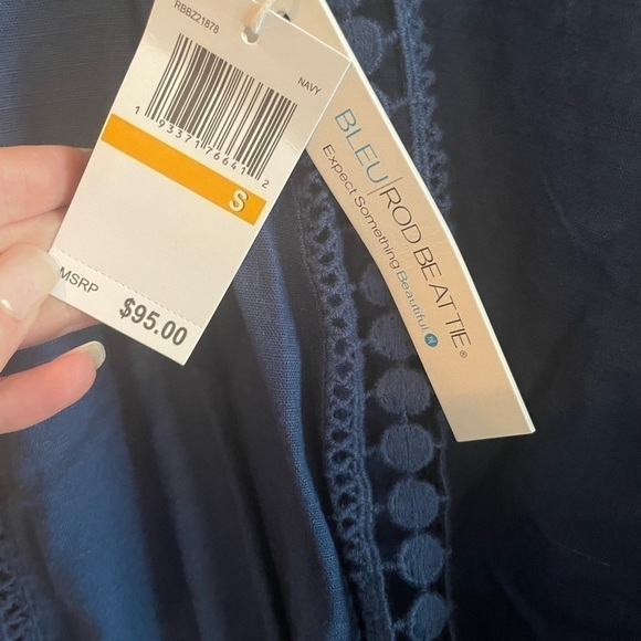 bleu Rod Beattie Womens India Bazaar Woven Cotton Cover-Up - Picture 8 of 11